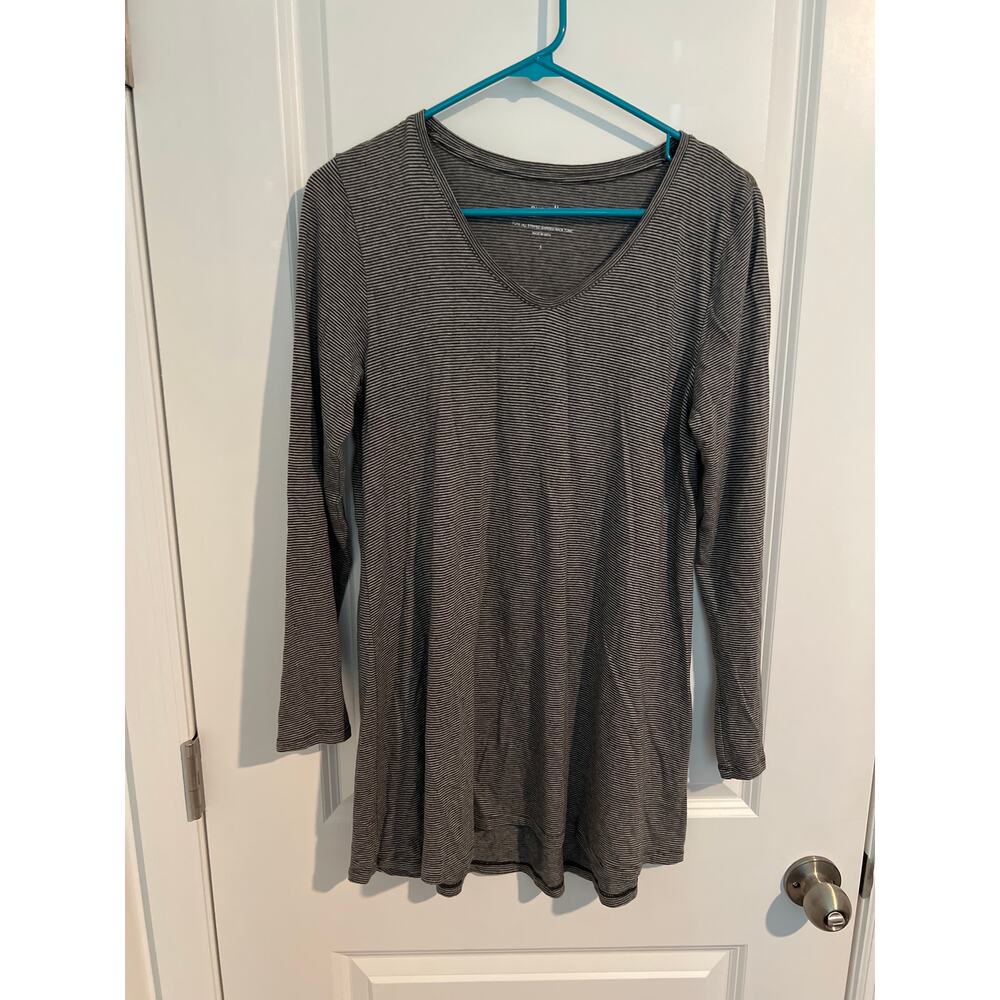 J.Jill Pure Jill Striped Shirred Back Tunic – Size Small